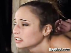 Helpless woman forced to orgasm