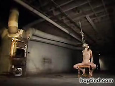 Helpless woman forced to orgasm