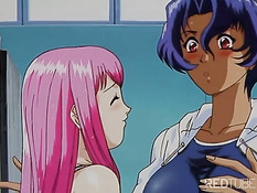 Anime girl gets transformed into doll