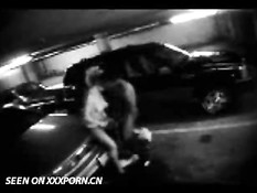 Couple caught on parkinglot cam