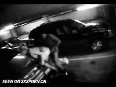 Couple caught on parkinglot cam