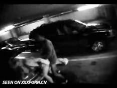 Couple caught on parkinglot cam