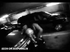 Couple caught on parkinglot cam