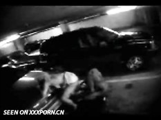 Couple caught on parkinglot cam