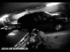 Couple caught on parkinglot cam