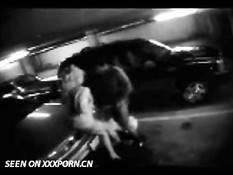 Couple caught on parkinglot cam