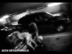Couple caught on parkinglot cam
