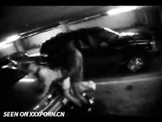 Couple caught on parkinglot cam
