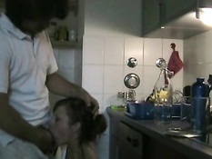 Deep in her in the kitchen 1