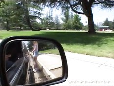 Hitchiking teen going nasty