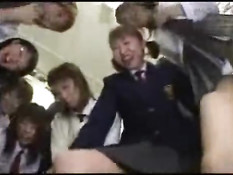 Surrounded by girls