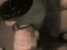 Incognito girl giving blowjob
