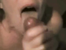 Incognito girl giving blowjob