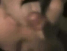 Incognito girl giving blowjob