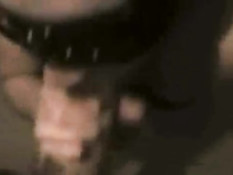 Incognito girl giving blowjob