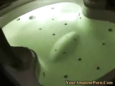 Having a good time in her whirlpool 1