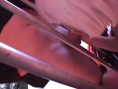 Hot sex slave sucks