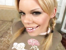 Hot blonde Cherry nailed