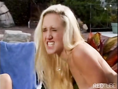 Blond babes with large pussylips