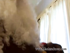 Black Santa brings boy a black present