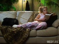 Hot blonde sucks 