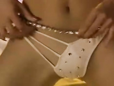 Hot asian babe stripping