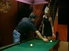 Fun on a billiard table