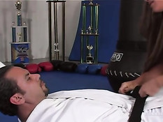 Going down on the mat