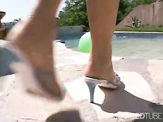 Anal pool orgy