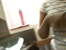 Behind the scenes with busty ladies