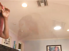 Redhaired bitch works with both holes