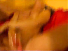 Curly Brunette undresses and plays 2