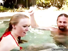 Underwater blowjob