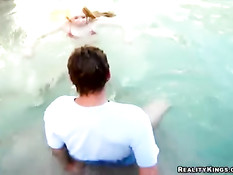 Underwater blowjob