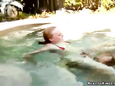 Underwater blowjob