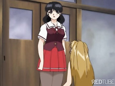 Anime girls abused by jerk