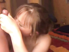 Wife swallowing cum
