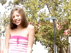 Chastity gets a dildo and a cock