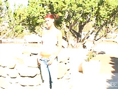 Young redhead gets convinced to fuck