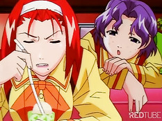 Young anime babes having fun