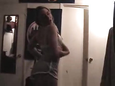 College girl dancing