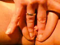 Closeup pussy tease