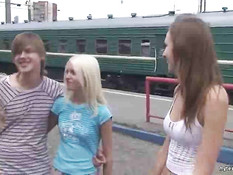 Молодёжный секс в лесу