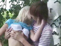 Молодёжный секс в лесу