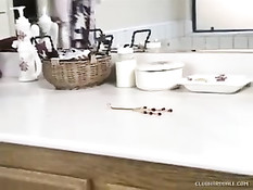 Huge Natural Tits Sierra Plays Then Fucks In Bathroom