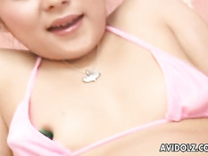 Slim Asian Girl Moaning While Getting Her Pussy Fingered Fuc