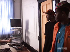 Black guy threesome