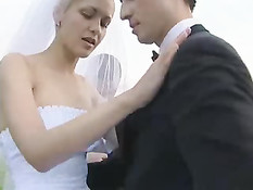 Bride Fucked Outdoors By More Than One Guy!