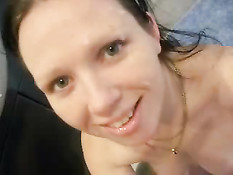 Ugly Bitch Sucks It In The Bathroom