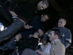 Babe Banged By 4 Lucky Dudes